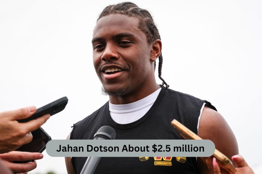 Jahan Dotson About $2.5 million